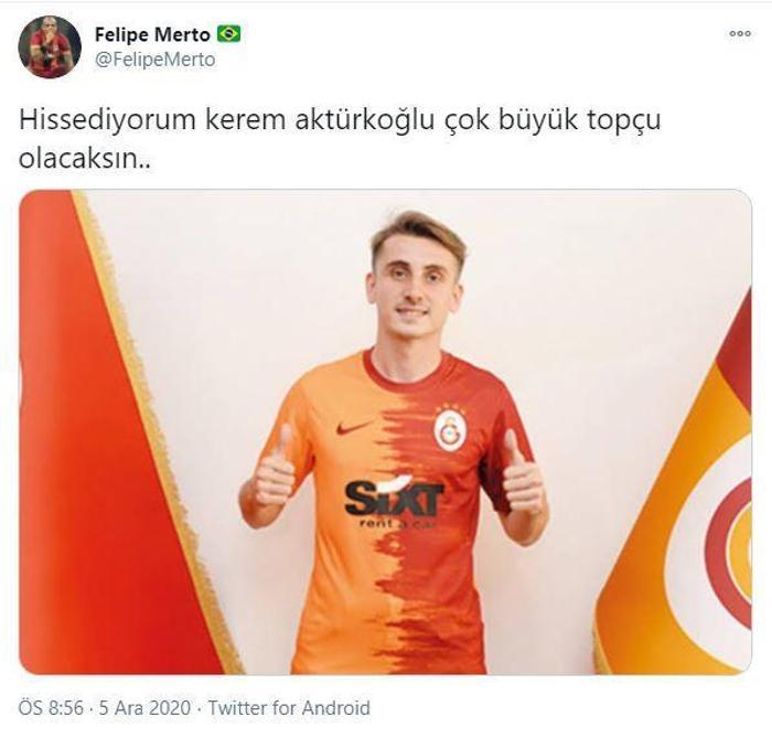 Galatasarayın genç futbolcusu Kerem Aktürkoğlu sosyal medyada gündem oldu