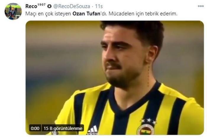 Ozan Tufanın görüntüsü Fenerbahçe - Beşiktaş maçına damgasını vurdu