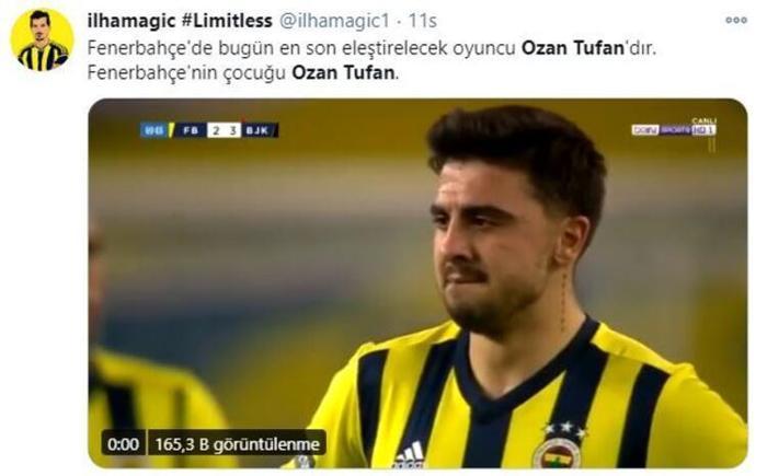 Ozan Tufanın görüntüsü Fenerbahçe - Beşiktaş maçına damgasını vurdu