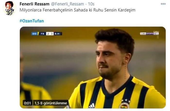 Ozan Tufanın görüntüsü Fenerbahçe - Beşiktaş maçına damgasını vurdu