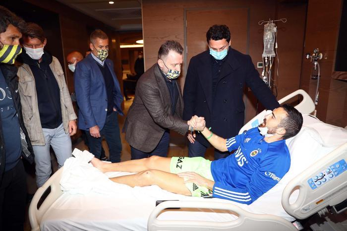 Fenerbahçeli Harun Tekine moral ziyareti