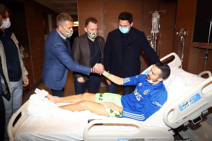 Fenerbahçeli Harun Tekine moral ziyareti
