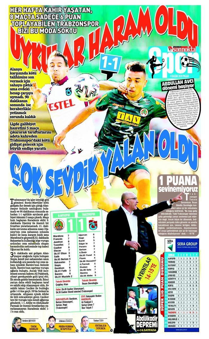 Yerel basından Trabzonspora eleştiriler: Gülmeyi unuttuk