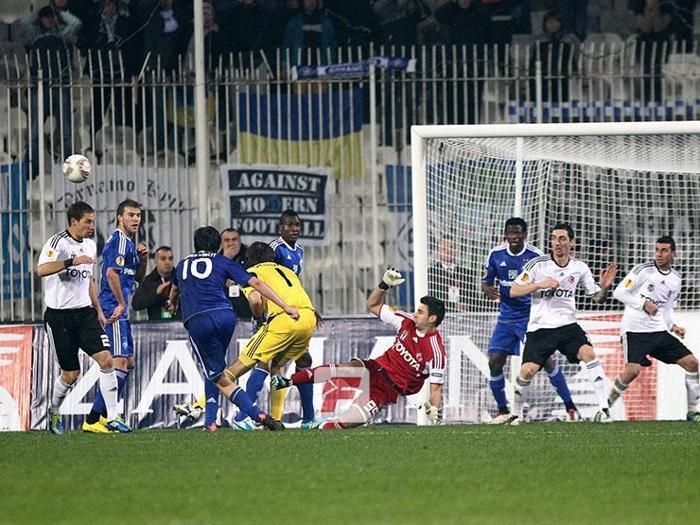 UEFA Avrupa Liginden Beşiktaş - Dinamo Kiev maçı paylaşımı