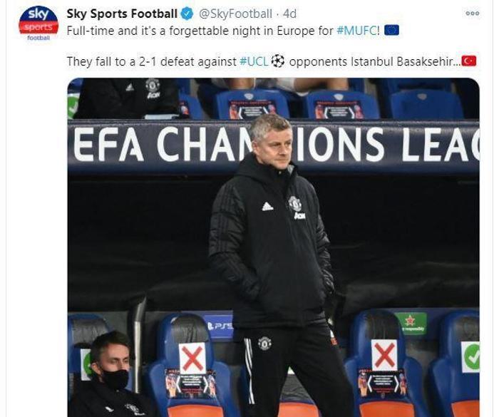 Manchester United için Avrupada unutulması gereken bir gece