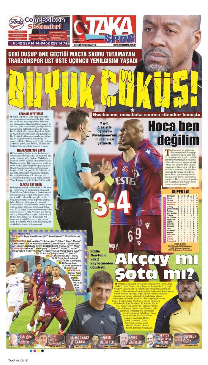 Trabzon yerel gazeteleri Ahmet Ağaoğlunu topa tuttu