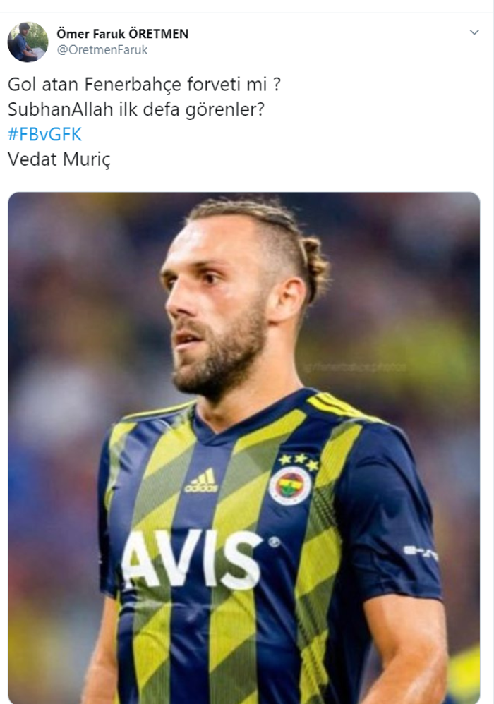 Vedat Muriç attı, Fenerbahçe taraftarı çıldırdı