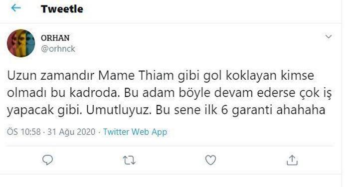 Mame Thiam hat-trick yaptı, Fenerbahçe taraftarı mest oldu