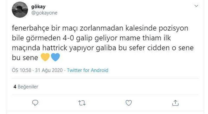 Mame Thiam hat-trick yaptı, Fenerbahçe taraftarı mest oldu