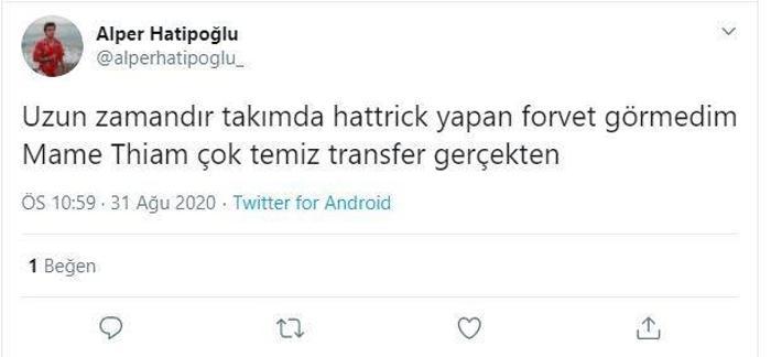 Mame Thiam hat-trick yaptı, Fenerbahçe taraftarı mest oldu