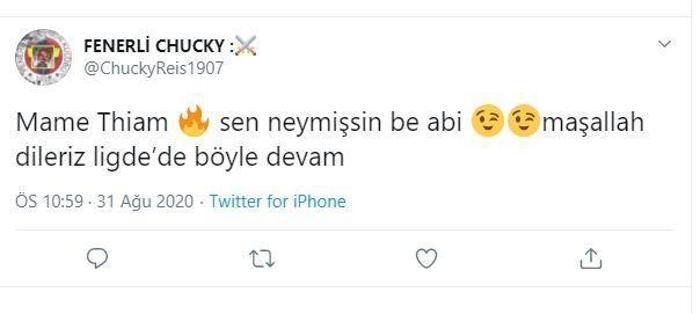 Mame Thiam hat-trick yaptı, Fenerbahçe taraftarı mest oldu
