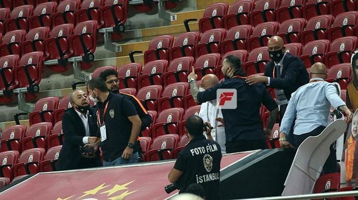 Galatasaray - Gaziantep maçında kavga Necati Ateş çılgına döndü