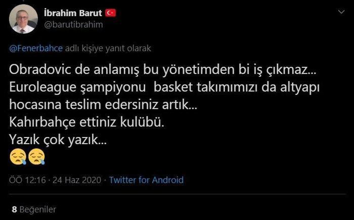 Obradovic ayrıldı, Fenerbahçe yönetimine tepki yağdı