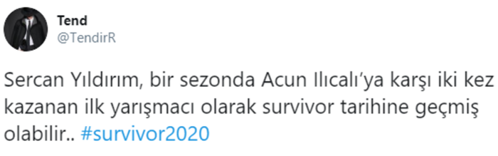 Survivorda Sercan Yıldırım şov Acun Ilıcalı ve takımına büyük şok