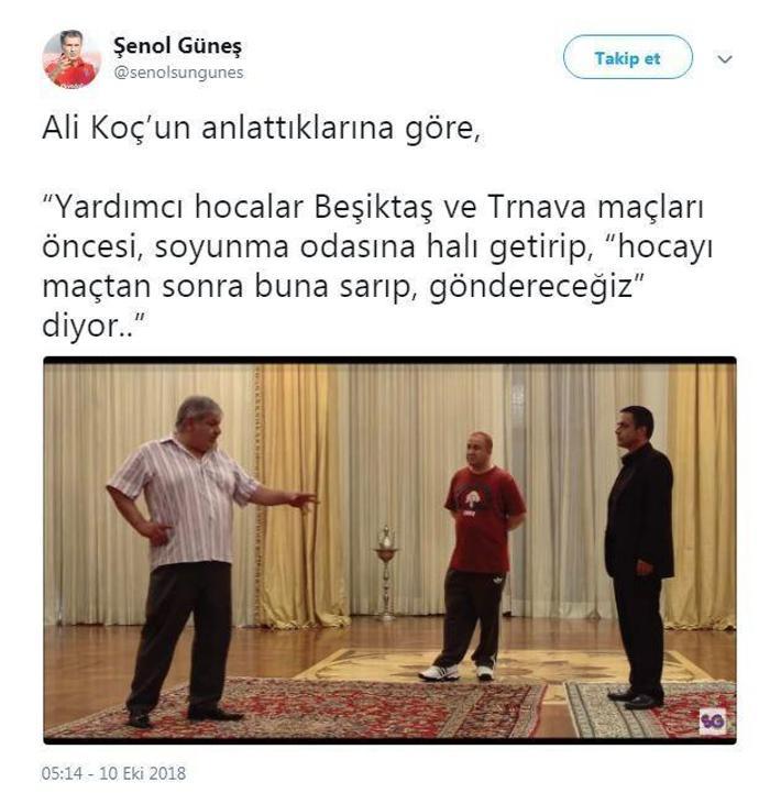 Ali Koç halı dedi, sosyal medya yıkıldı