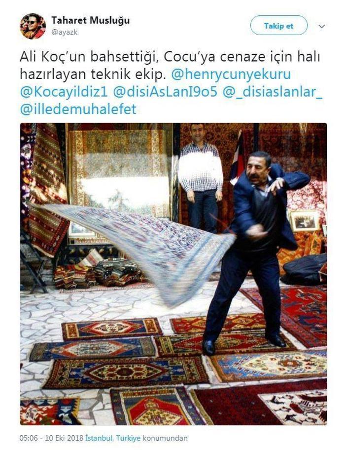 Ali Koç halı dedi, sosyal medya yıkıldı