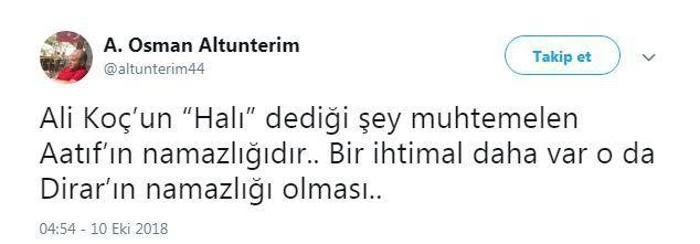 Ali Koç halı dedi, sosyal medya yıkıldı