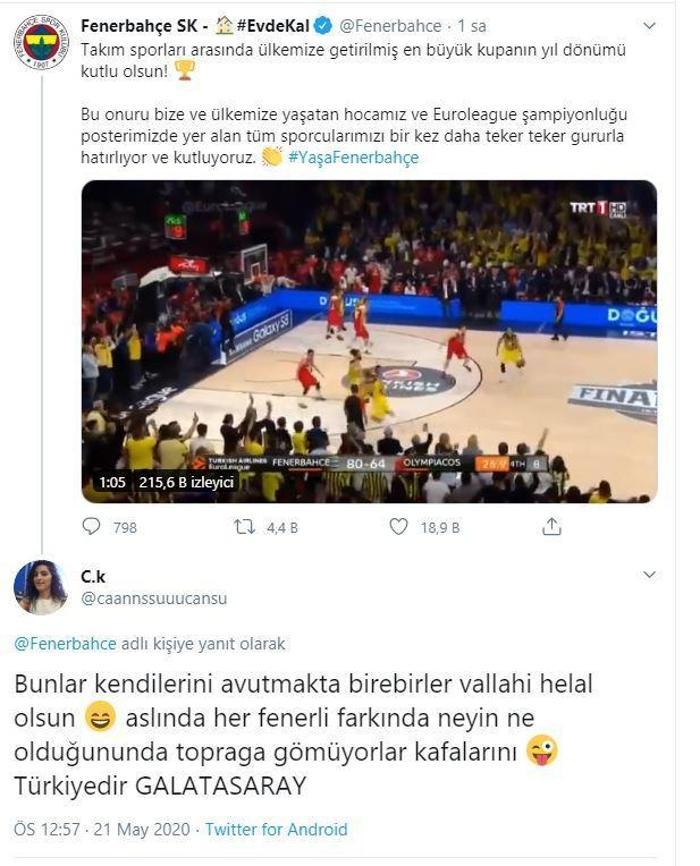 Fenerbahçe ve Galatasaray taraftarı sosyal medyayı ayağa kaldırdı
