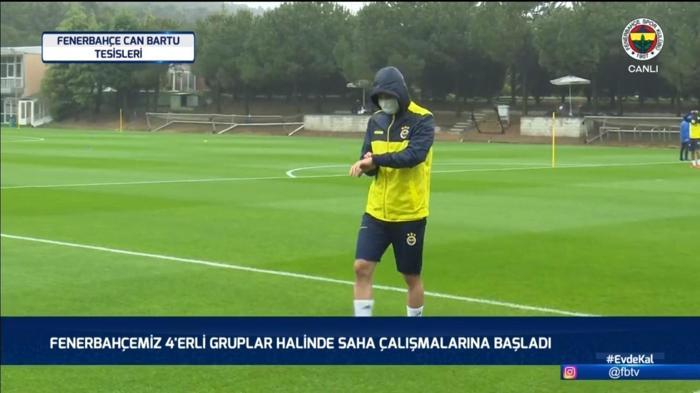 Corona Virüs sonrası Fenerbahçeden ilk idman... İşte o kareler...