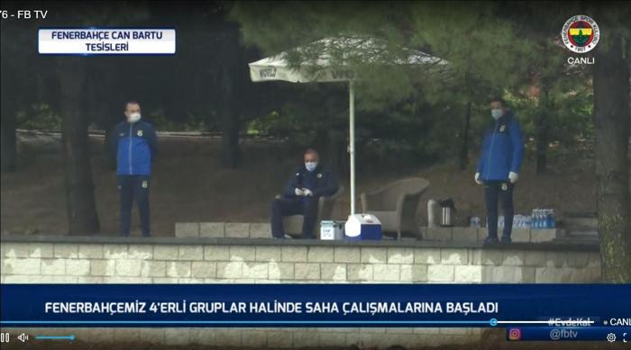 Corona Virüs sonrası Fenerbahçeden ilk idman... İşte o kareler...