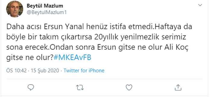 Fenerbahçe taraftarından flaş tepki: Ersun Yanal istifa