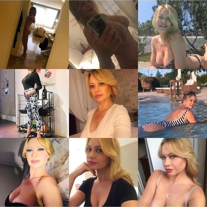 Ünlü model Anna Falchi, Lazionun Inter galibiyeti sonrası yine soyundu