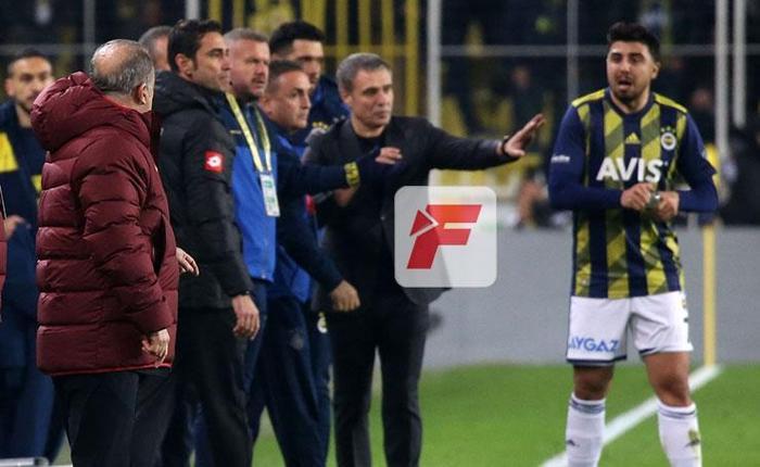 Fenerbahçe-Galatasaray derbisinden kareler Ozan Tufan-Fatih Terim gerilimi...