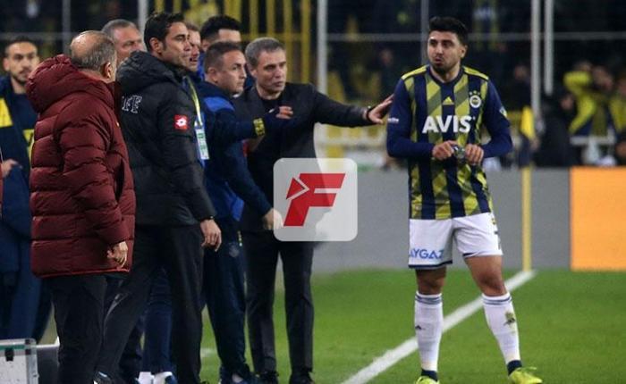 Fenerbahçe-Galatasaray derbisinden kareler Ozan Tufan-Fatih Terim gerilimi...