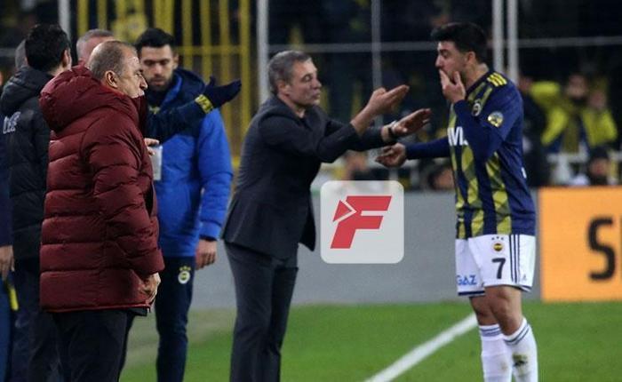 Fenerbahçe-Galatasaray derbisinden kareler Ozan Tufan-Fatih Terim gerilimi...