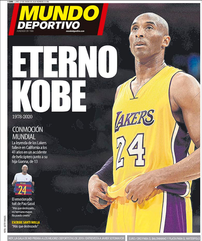 MUNDO DEPORTIVO: ÖLÜMSÜZ KOBE