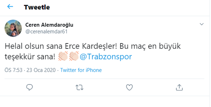 Erce Kardeşler Trabzonsporu taşıdı, sosyal medya yıkıldı
