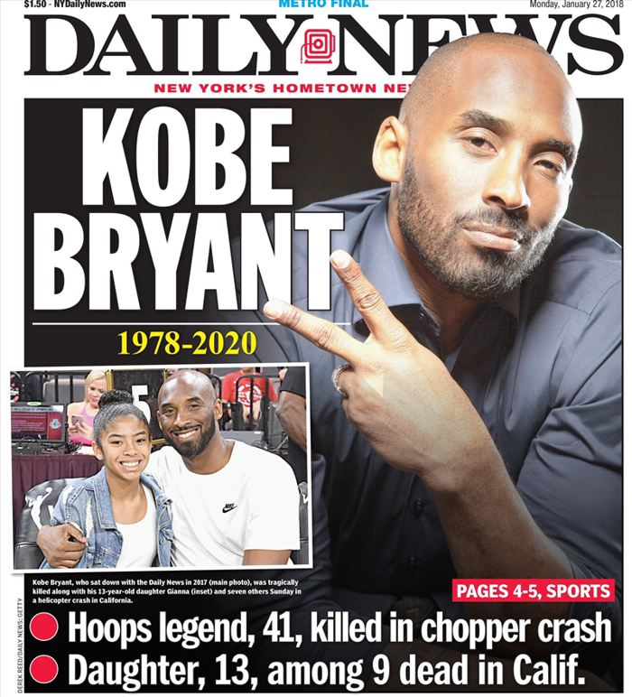 Dünya Kobe Bryantın vefatını konuşuyor Dünya basınında Kobe Bryant