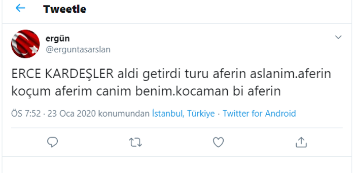 Erce Kardeşler Trabzonsporu taşıdı, sosyal medya yıkıldı