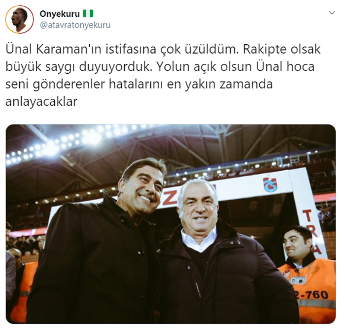 Trabzonspor Ünal Karamanı yolladı sosyal medya sallandı