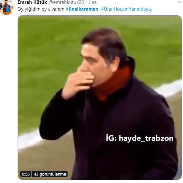 Trabzonspor Ünal Karamanı yolladı sosyal medya sallandı