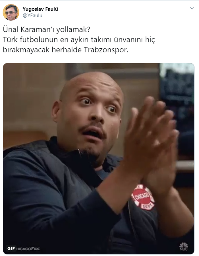 Trabzonspor Ünal Karamanı yolladı sosyal medya sallandı
