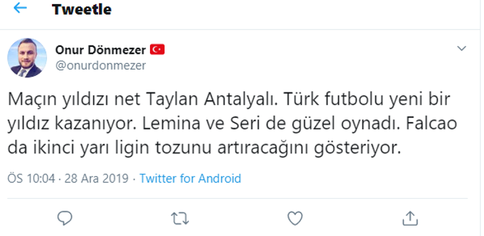 Taylan Antalyalı Galatasaray taraftarının gönlünü kaptı