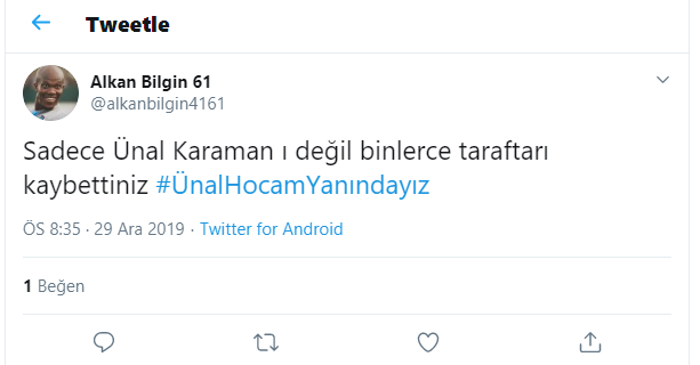 Trabzonspor Ünal Karamanı yolladı sosyal medya sallandı