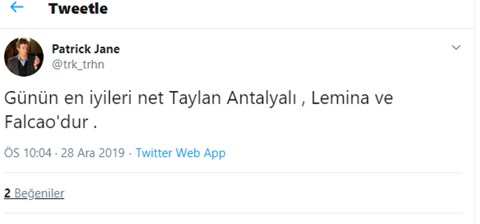 Taylan Antalyalı Galatasaray taraftarının gönlünü kaptı