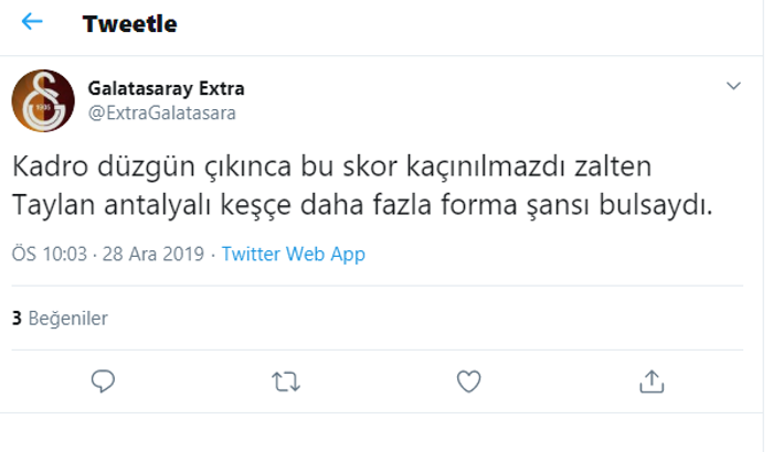 Taylan Antalyalı Galatasaray taraftarının gönlünü kaptı