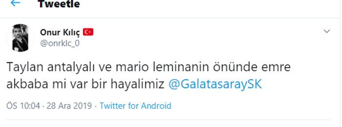 Taylan Antalyalı Galatasaray taraftarının gönlünü kaptı