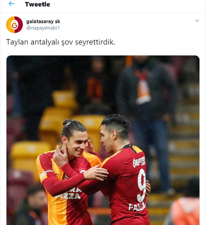 Taylan Antalyalı Galatasaray taraftarının gönlünü kaptı