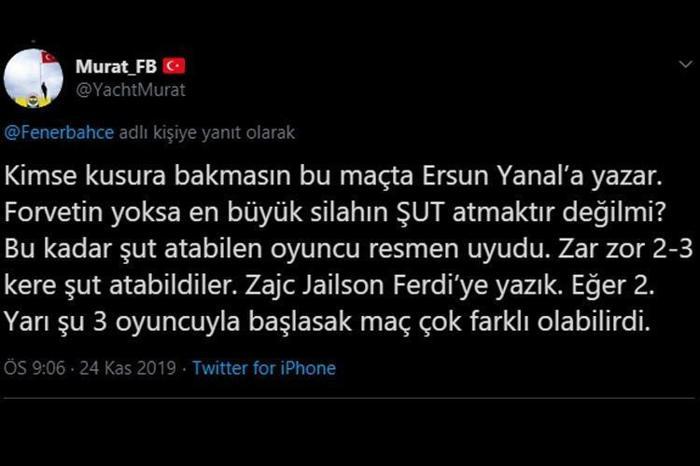 Ersun Yanal şoku İstifa...