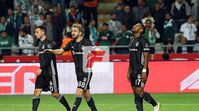 Konyaspor-Beşiktaş maçından kareler