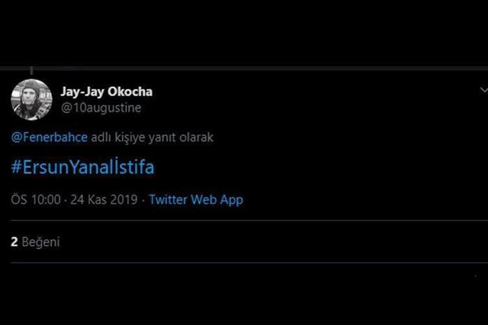 Ersun Yanal şoku İstifa...