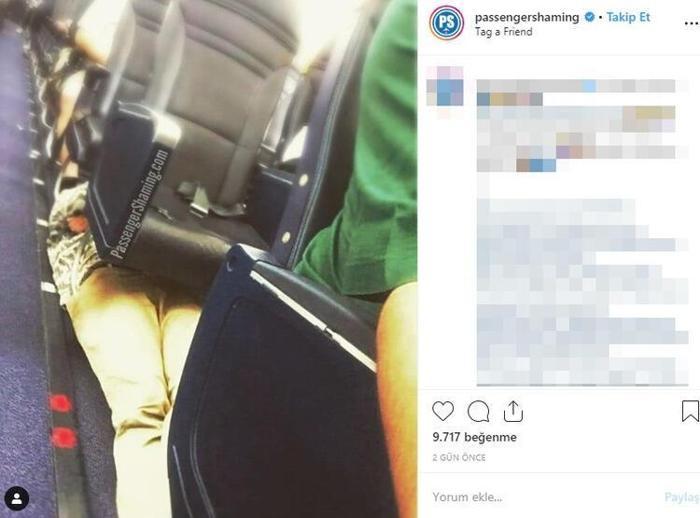 Uçakta iğrenç olay Sosyal medya yıkıldı