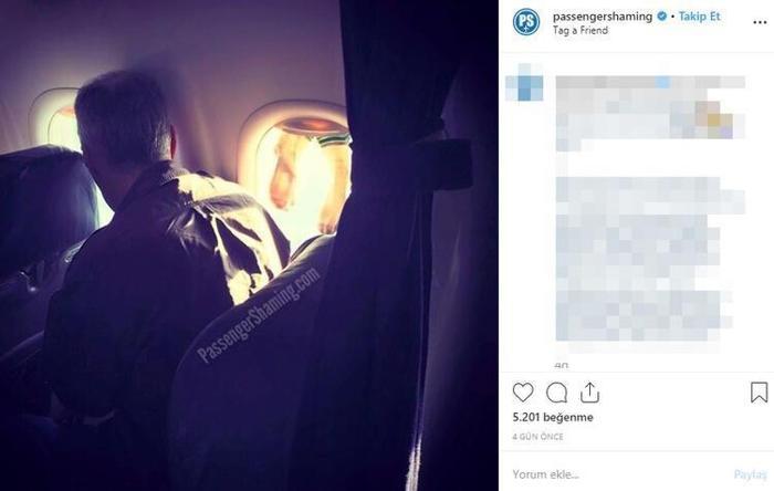 Uçakta iğrenç olay Sosyal medya yıkıldı