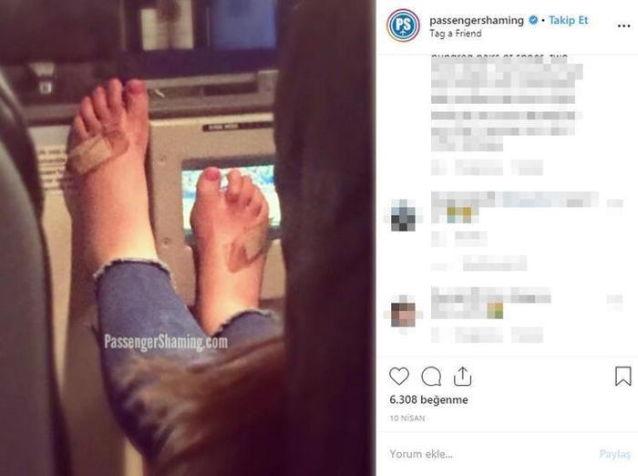 Uçakta iğrenç olay Sosyal medya yıkıldı