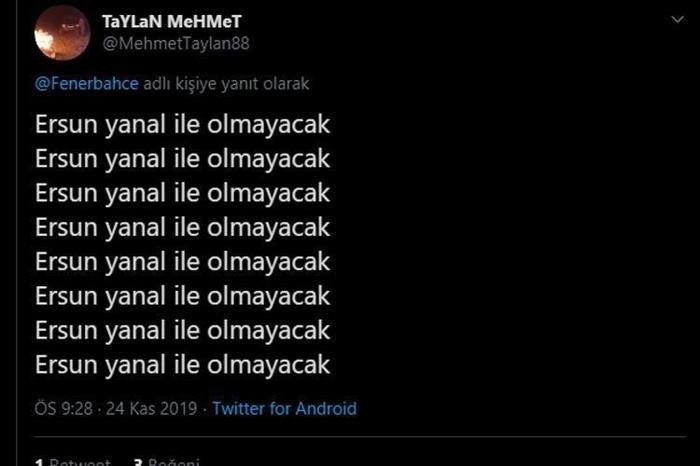 Ersun Yanal şoku İstifa...