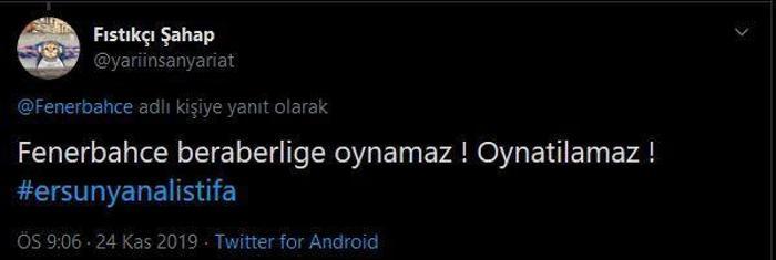 Ersun Yanal şoku İstifa...